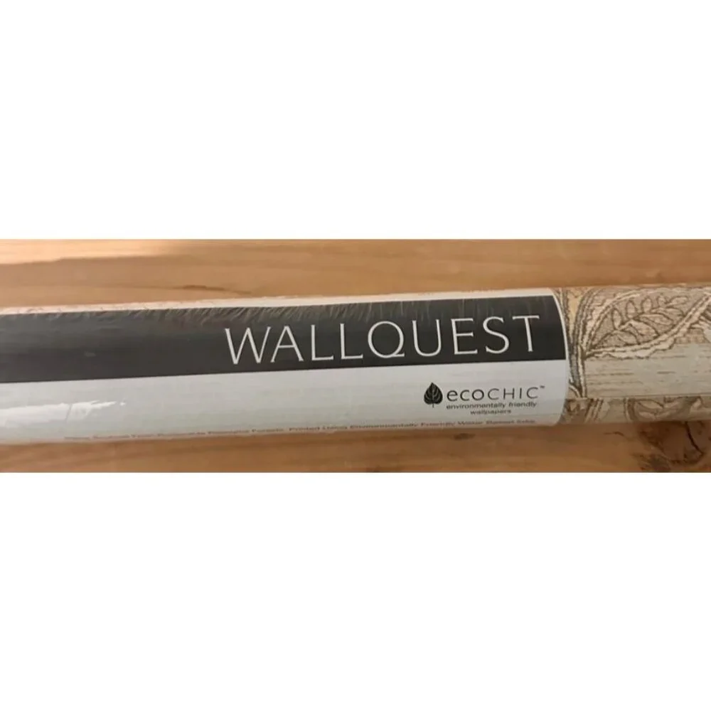 NEW Seabrook Designs Margaret Damask Wallpaper Roll MA90007 Beige/Taupe
